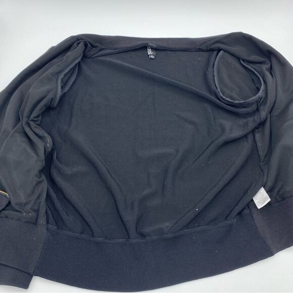 Berek Jacket Womans Large Black & Gold Glitter Rhinestone Electric Grandma - Picture 9 of 9